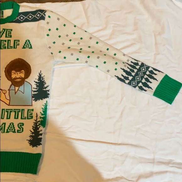 bob ross christmas sweater spencers